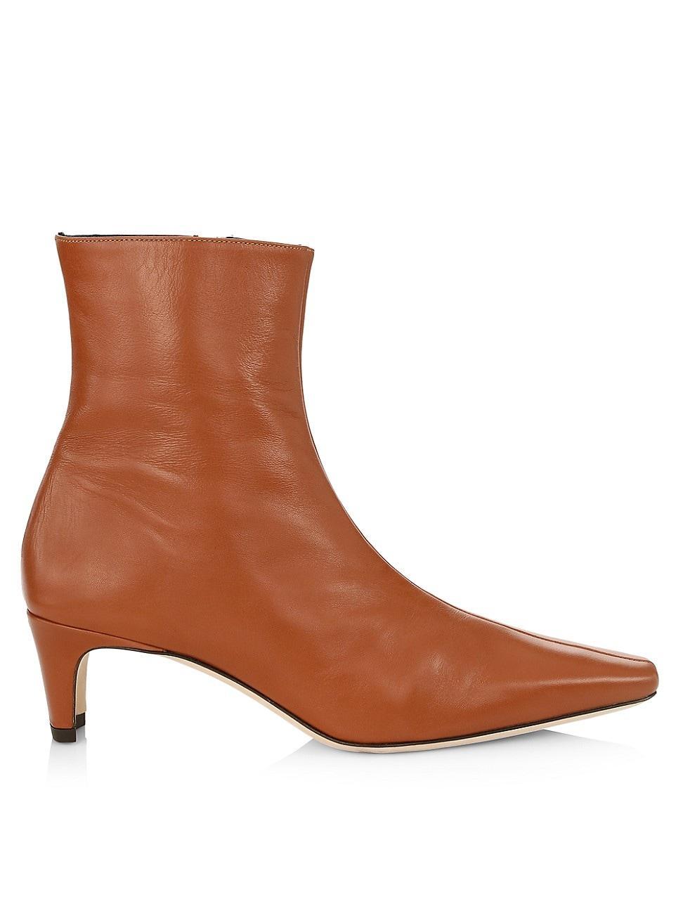 Womens Wally Leather Ankle Boots Product Image