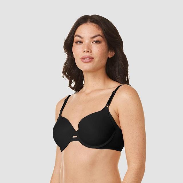 Simply Perfect by Warners Womens Underarm Smoothing Underwire Bra TA4356 - 34D Black Product Image