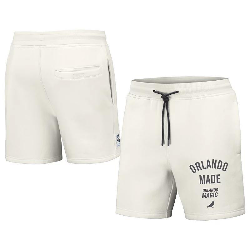 Mens NBA x Staple Cream Orlando Magic Heavyweight Fleece Shorts Product Image