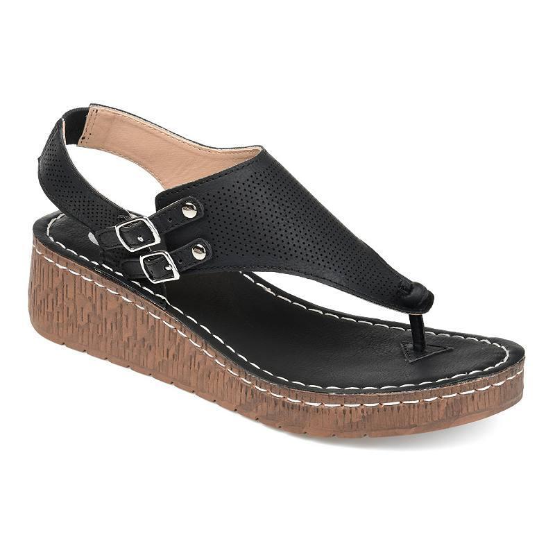 Journee Collection Mckell Womens Wedge Sandals Product Image