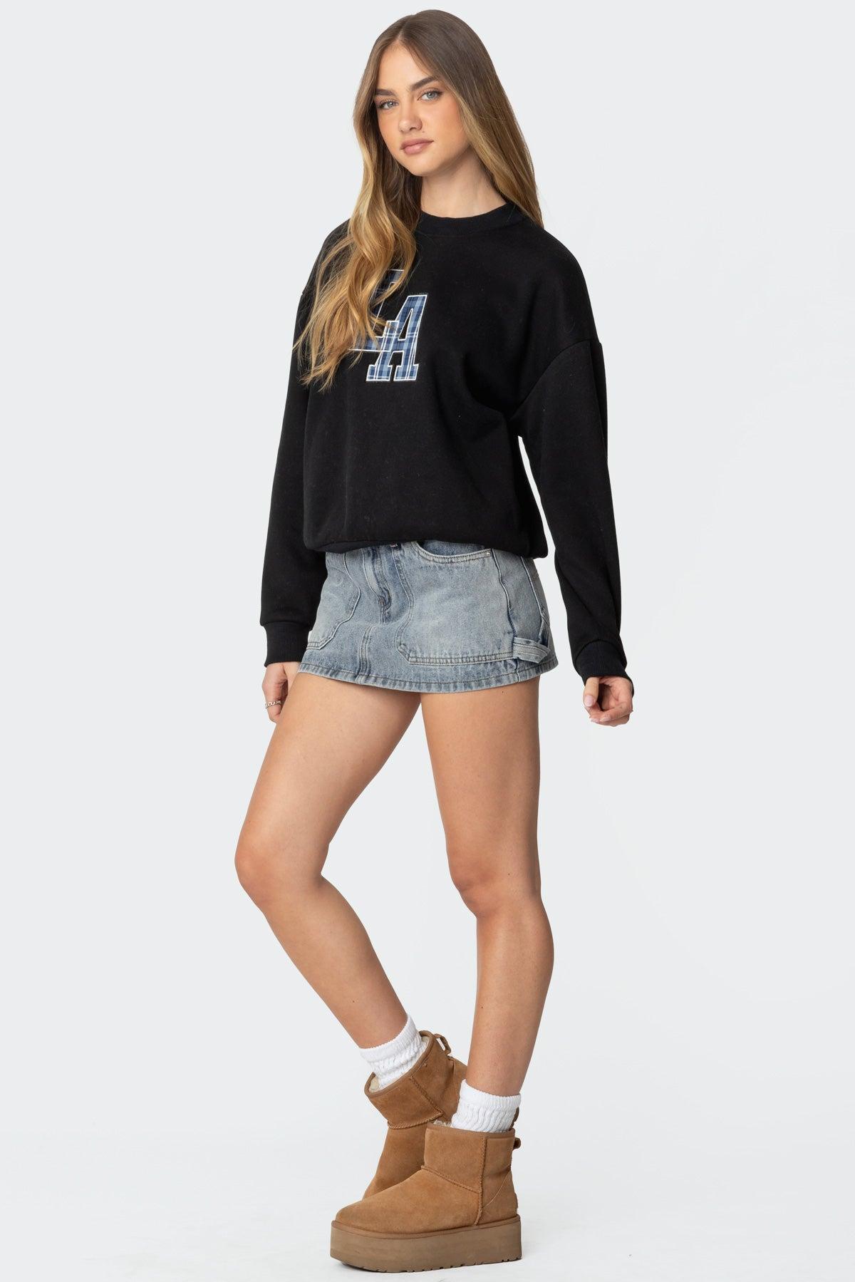 La Plaid Sweatshirt Product Image