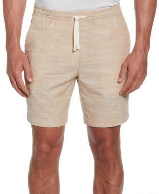 Cubavera Mens Cross-Dyed Slub Drawstring 8 Shorts Product Image