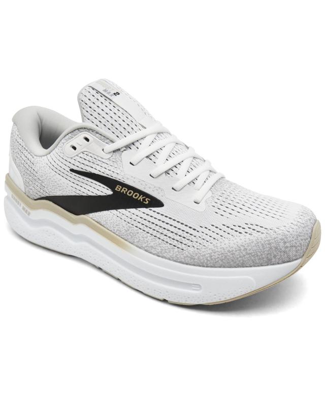 Brooks Mens Ghost Max 2 Running Sneakers from Finish Line - White Product Image