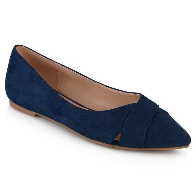 Journee Collection Winslo Womens Pointed Flats, Girls Blue Product Image