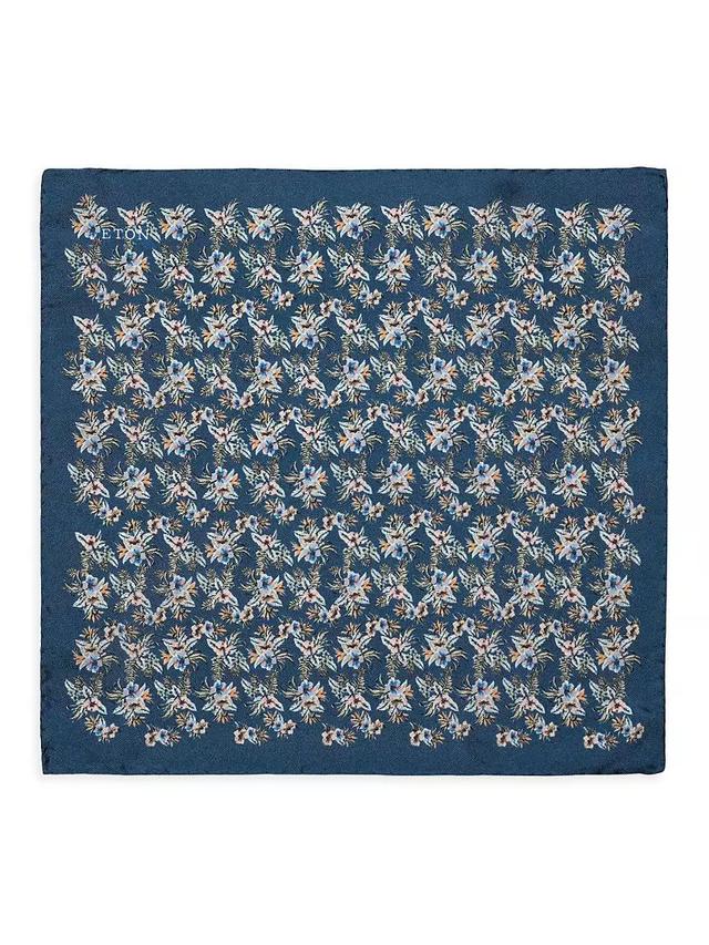 Floral Silk Pocket Square Product Image