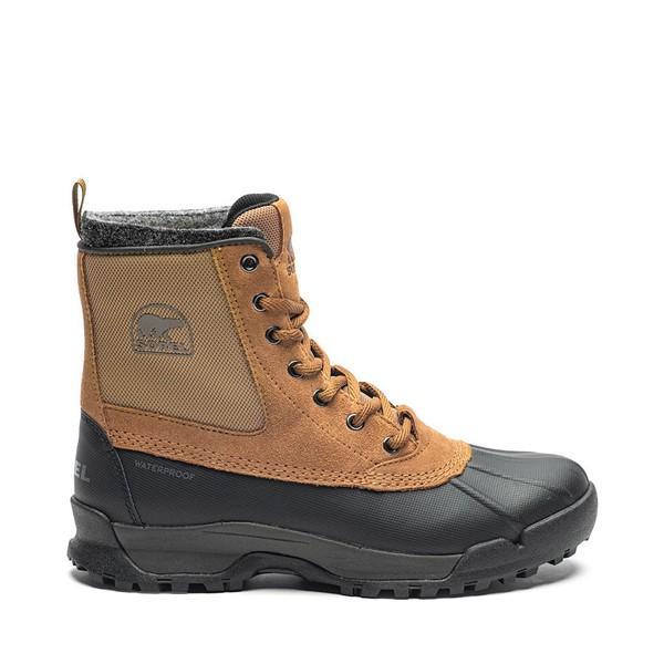 Mens Sorel BUXTON™ Lite Lace Plus Waterproof Boot - Elk / Black Product Image