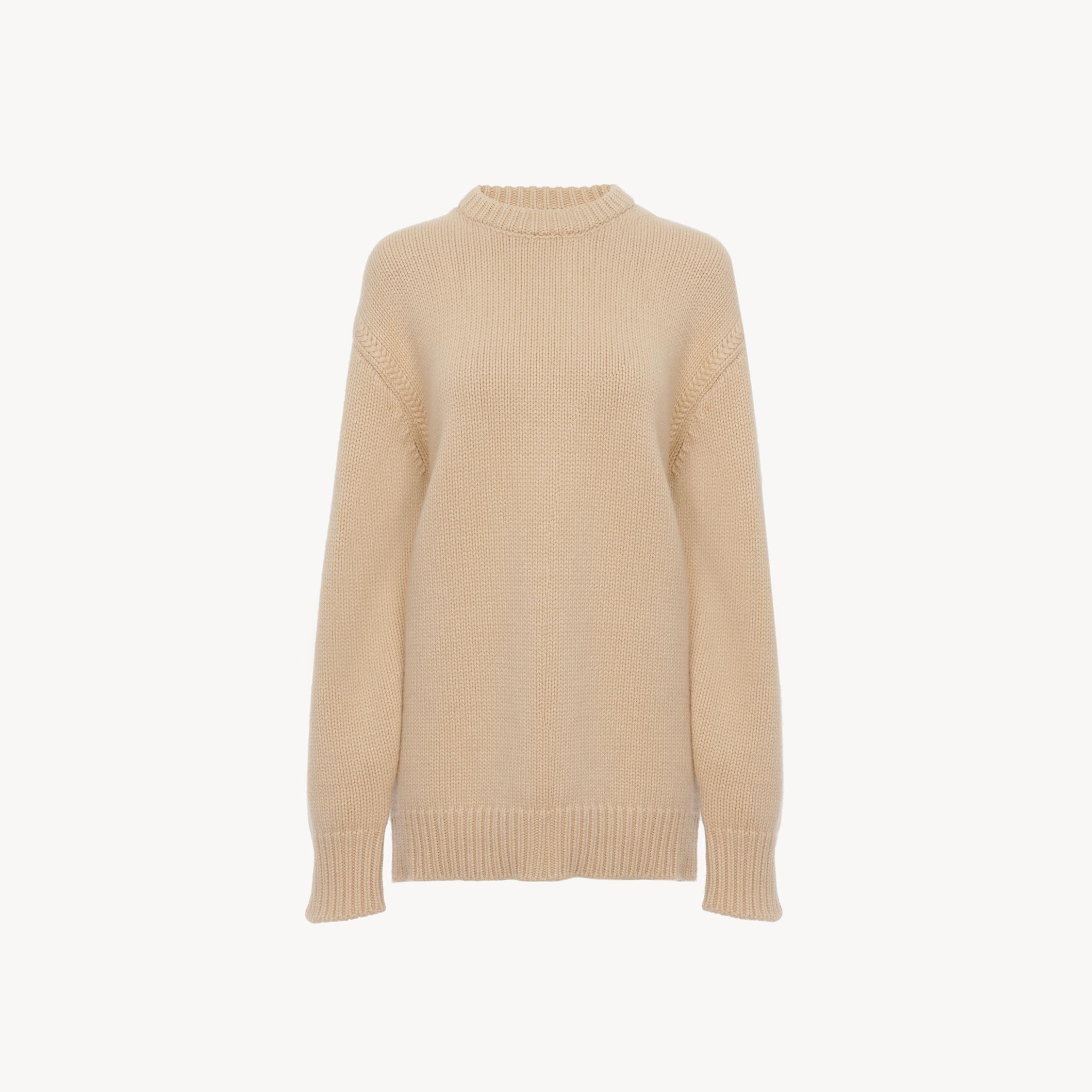 CHLOÉ Pull Oversize En Cachemire Et Coton Femme Rose Taille M 100% Coton In Pink Product Image