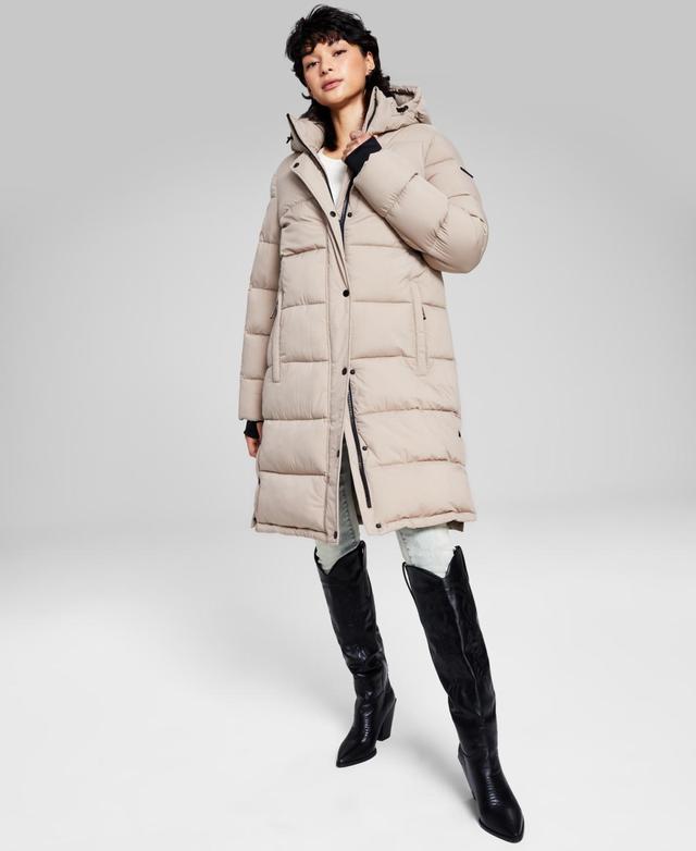 BCBGeneration Womens Hooded Puffer Coat, Created for Macys Product Image