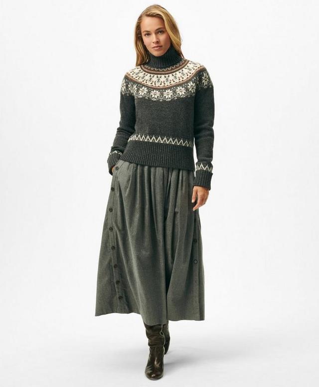 Fair Isle Turtleneck Sweater in Alpaca-Wool Blend Product Image