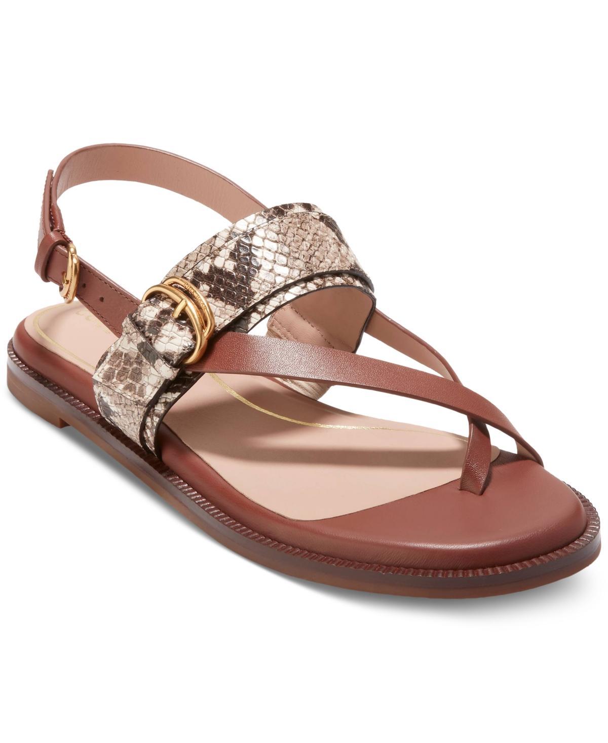 Cole Haan Womens Anica Lux Buckle Flat Sandals Product Image