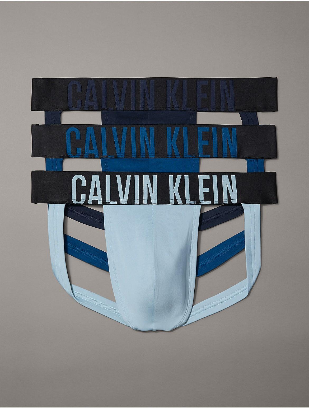 Calvin Klein Mens Intense Power Micro 3-Pack Jock Strap - Black - XL Product Image