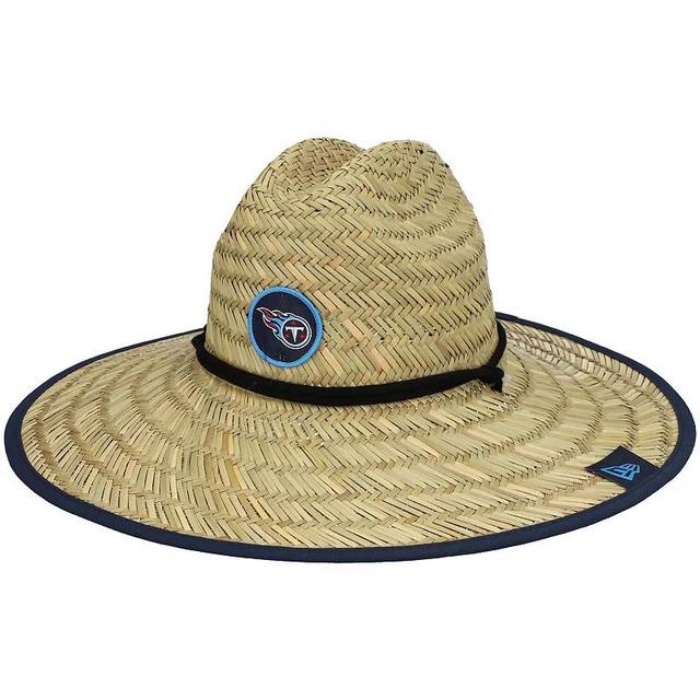 Mens New Era Natural Tennessee Titans 2021 NFL Training Camp Official Straw Lifeguard Hat Product Image