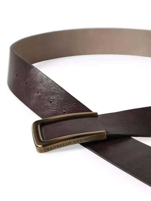Vintage Effect Leather Belt Product Image
