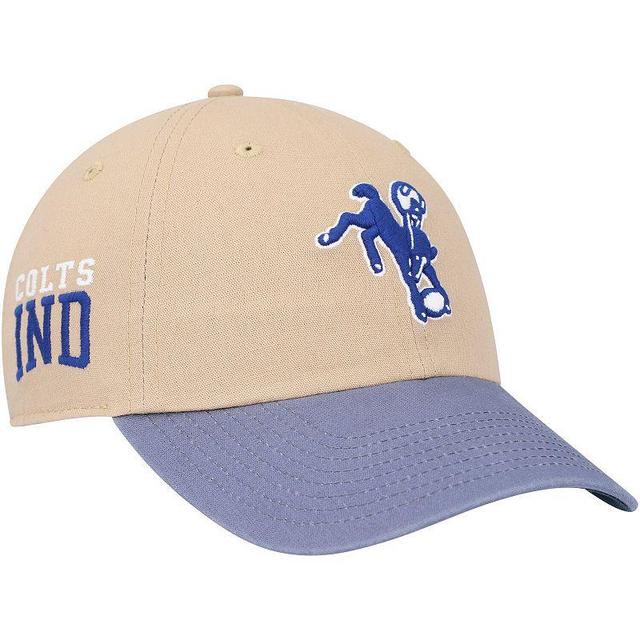 Mens 47 Khaki/Royal Indianapolis Colts Ashford Clean Up Adjustable Hat Product Image