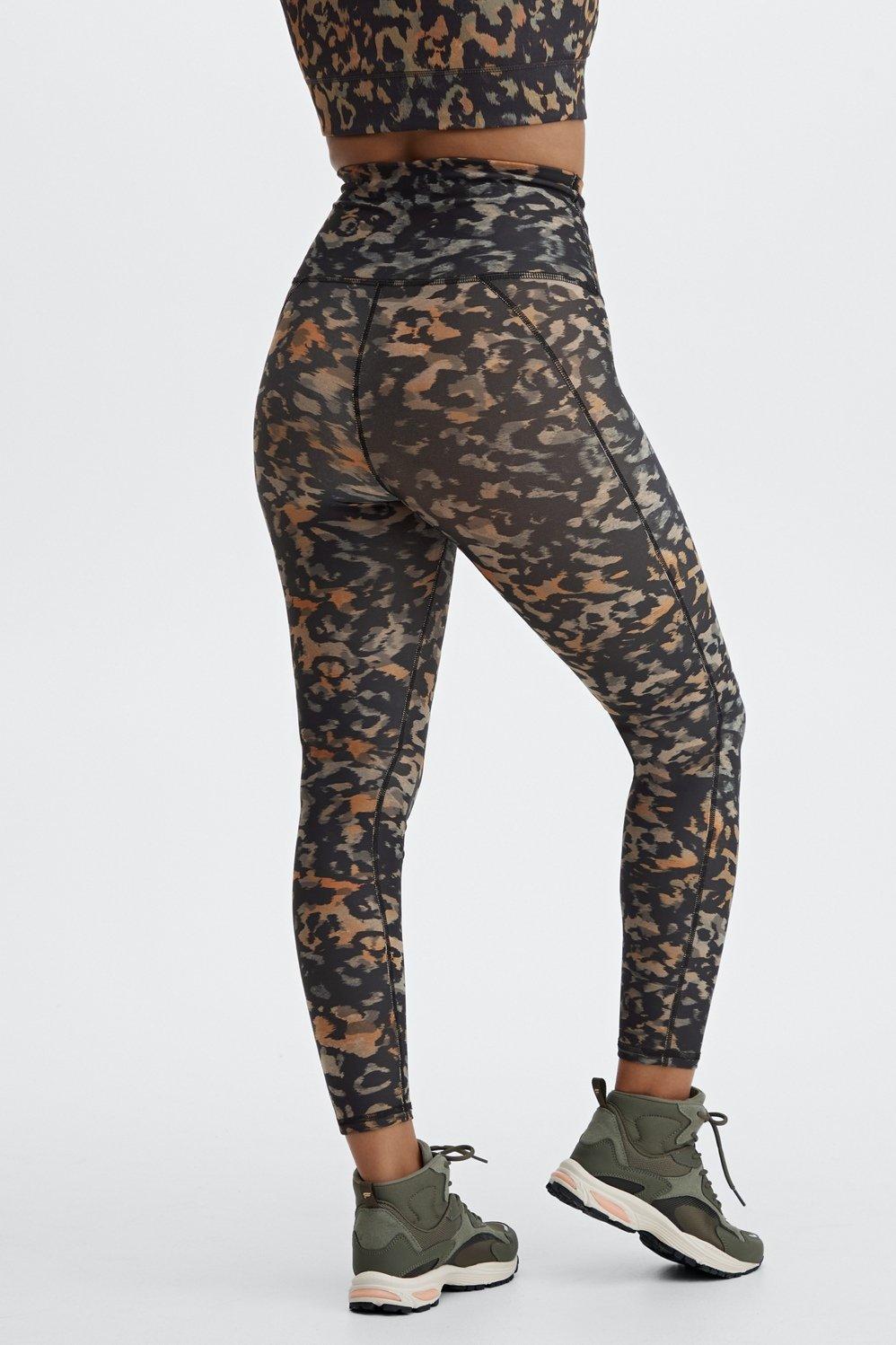 Fabletics Ultra High-Waisted Printed Cold Weather Legging Womens Wild Camo Size XS product image