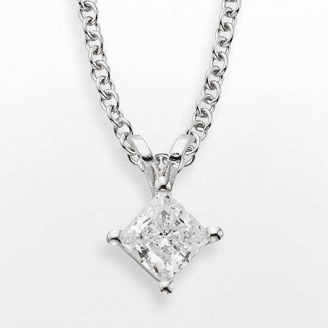 The Regal Collection 14k White Gold 1/2-ct. T.W. IGL Certified Diamond Solitaire Pendant, Womens Product Image