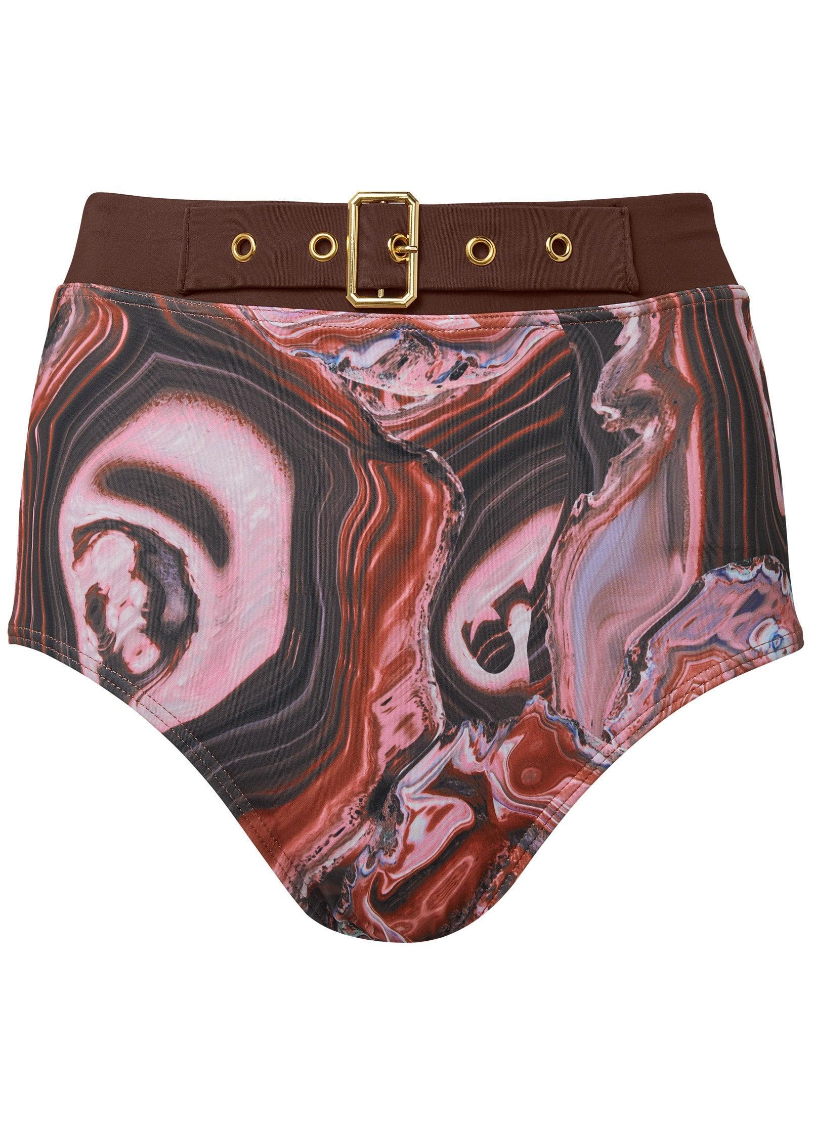 Jet Set High-Waist Bottom - Vivid Geode Product Image