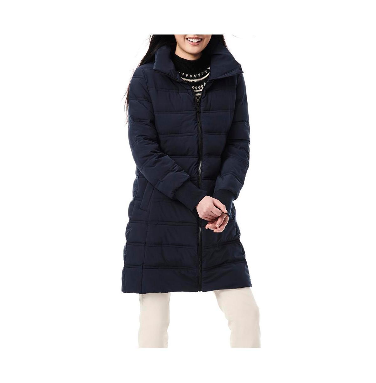 Bernardo Womens Recycled Stretch Quilted Walker Coats Product Image