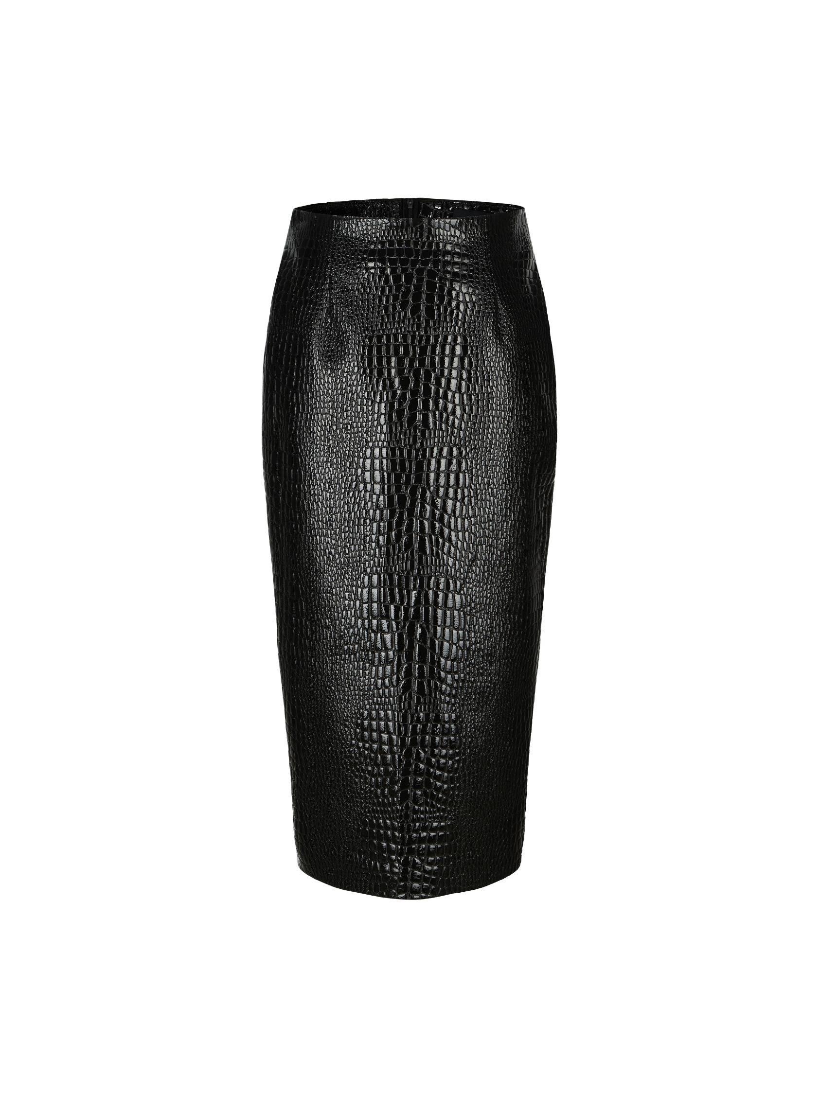 Brittany Leather Skirt (Final Sale) Product Image