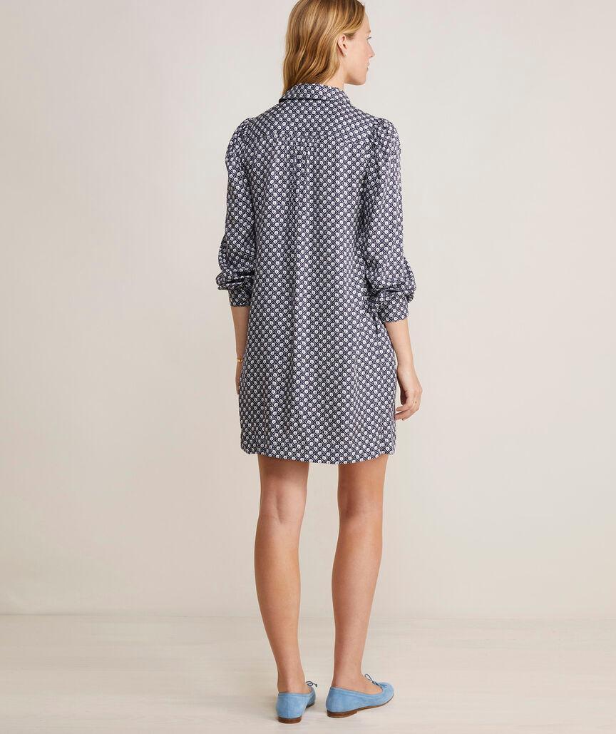 Silk Twill Popover Dress Product Image