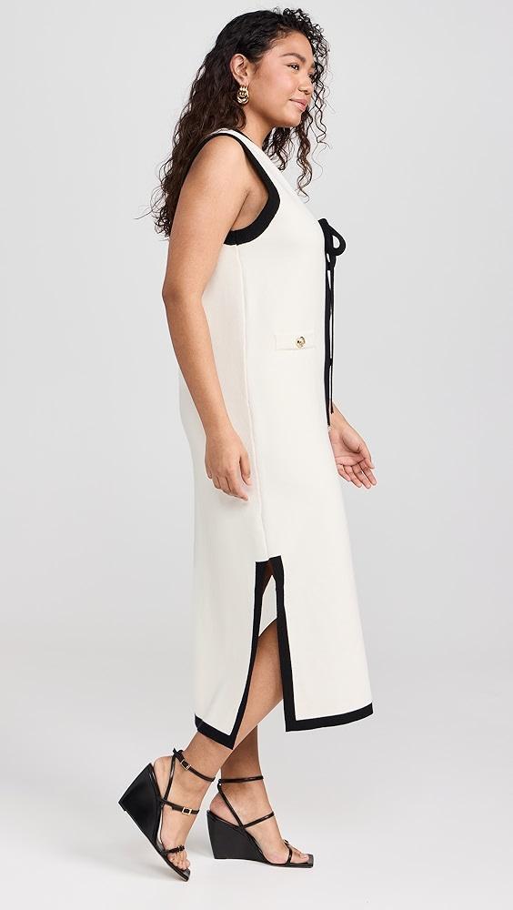 English Factory Knit Midi Dress With Ribbon Tie | Shopbop Product Image