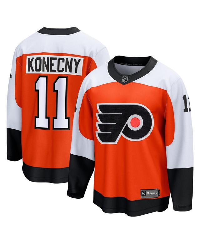 Mens Fanatics Branded Travis Konecny Burnt Orange Philadelphia Flyers Home Premier Breakaway Player Jersey Product Image