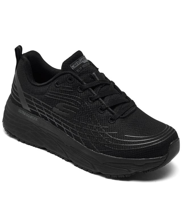 Skechers Womens Relaxed Fit Max Cushioning Elite Slip-Resistant Work Sneakers from Finish Line Product Image