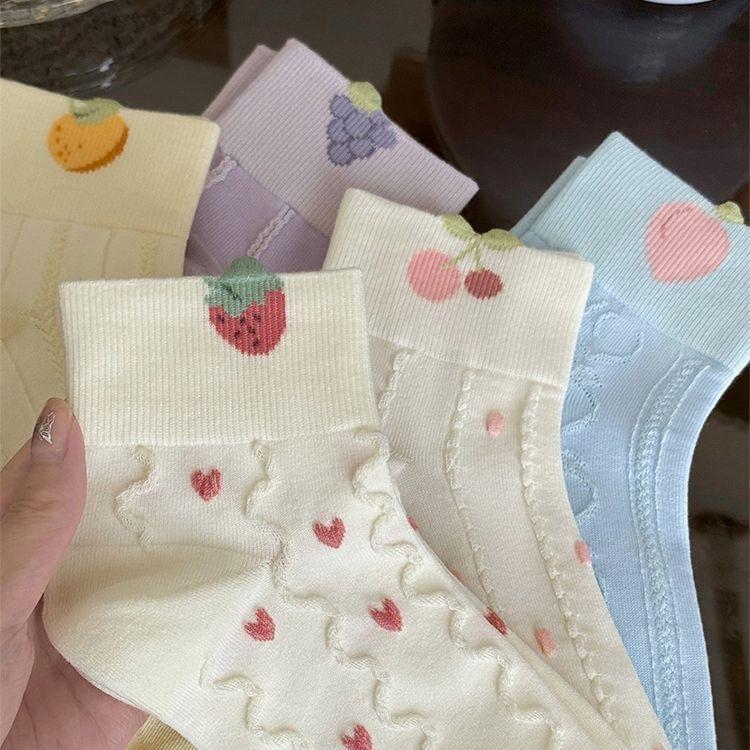 Fruit Print Ankle Socks Set Product Image