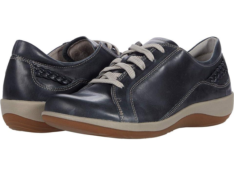 Aetrex Dana Lace-Up Leather Braided Detail Oxfords Product Image