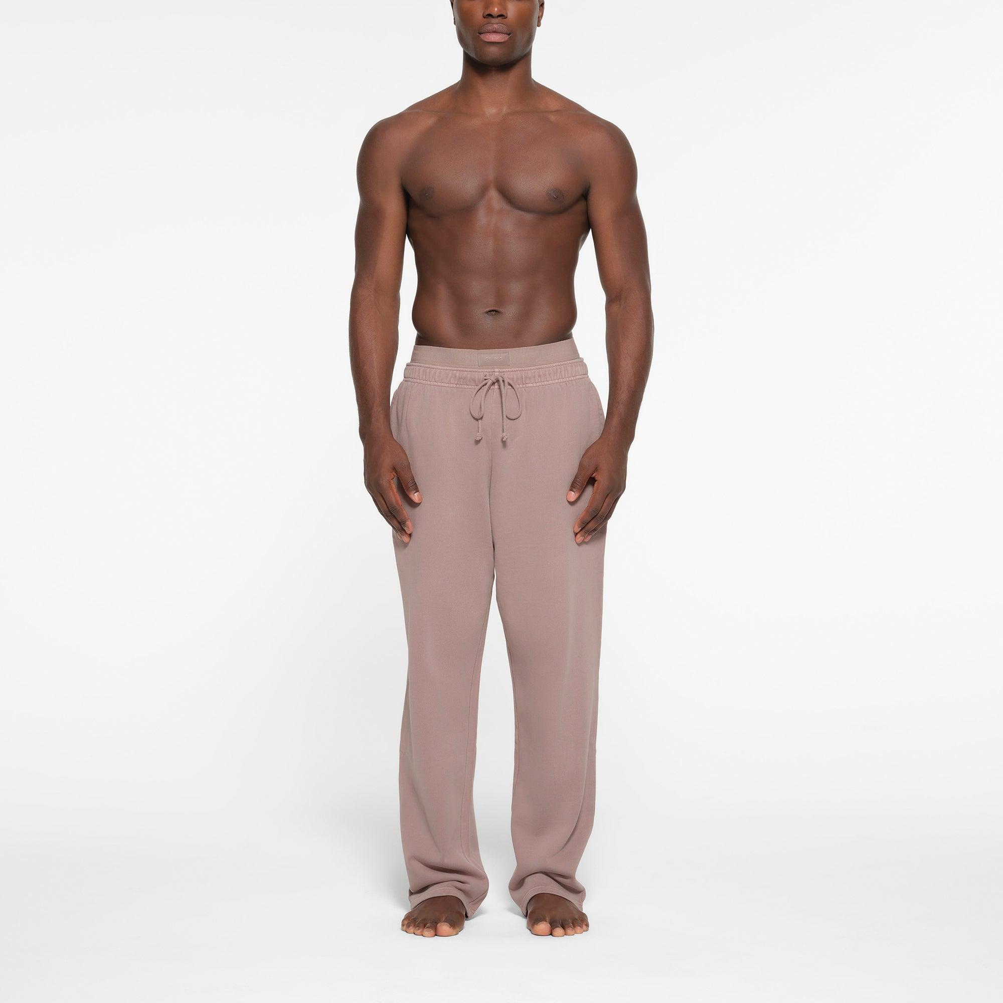 SKIMS Mens Classic Straight Leg Pants | Light NeutralTerry Product Image