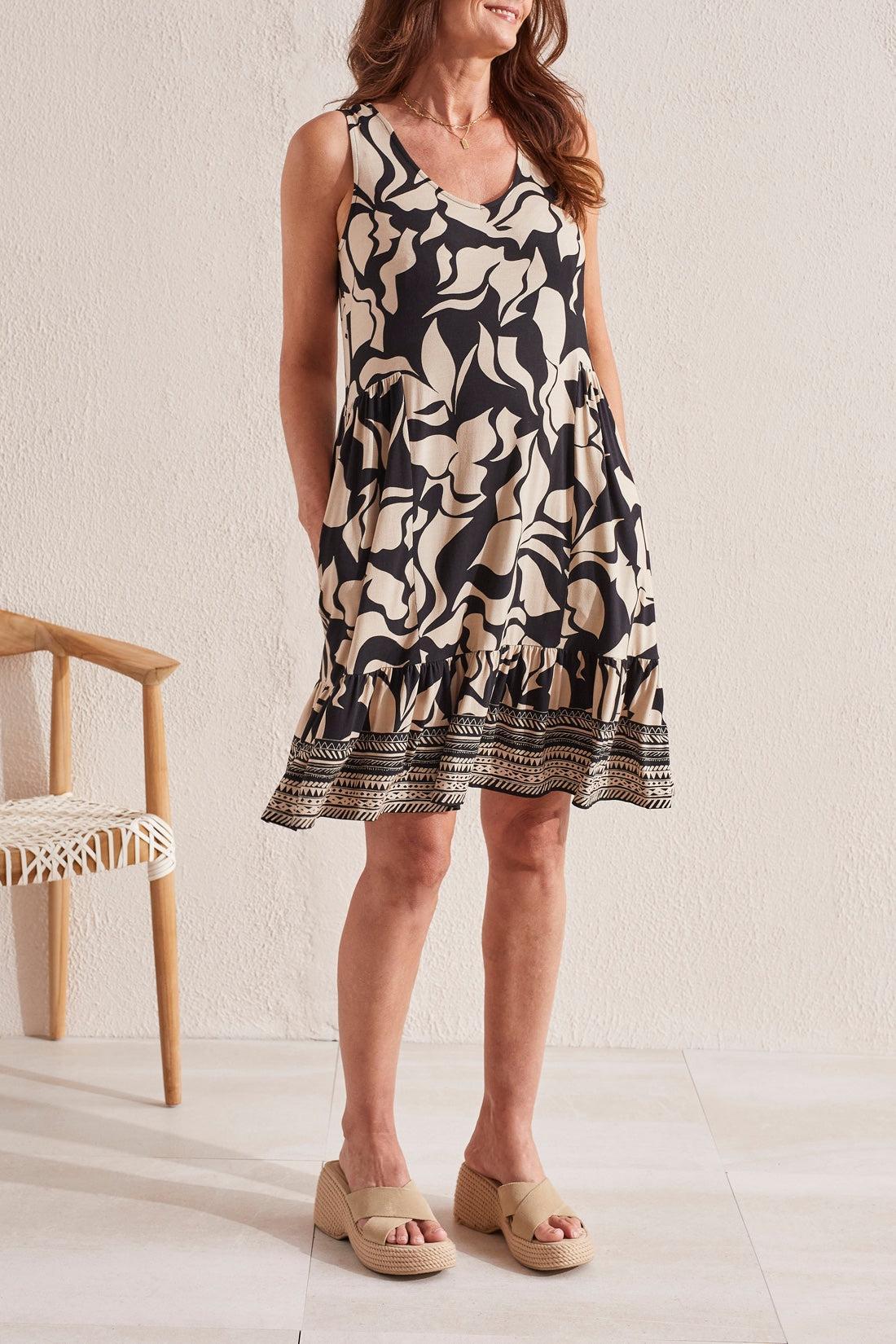 Printed Sleeveless Dress Product Image