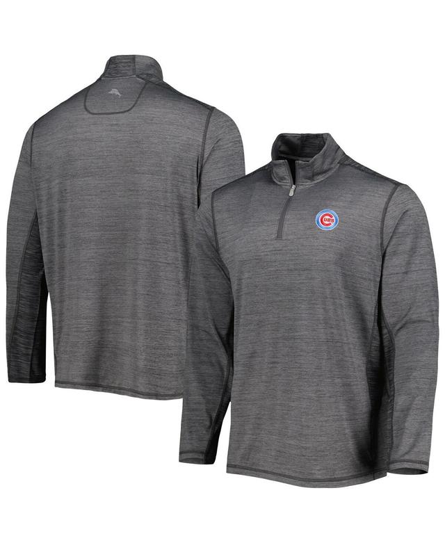 Mens Tommy Bahama Charcoal Chicago Cubs Delray IslandZone Half-Zip Top Product Image