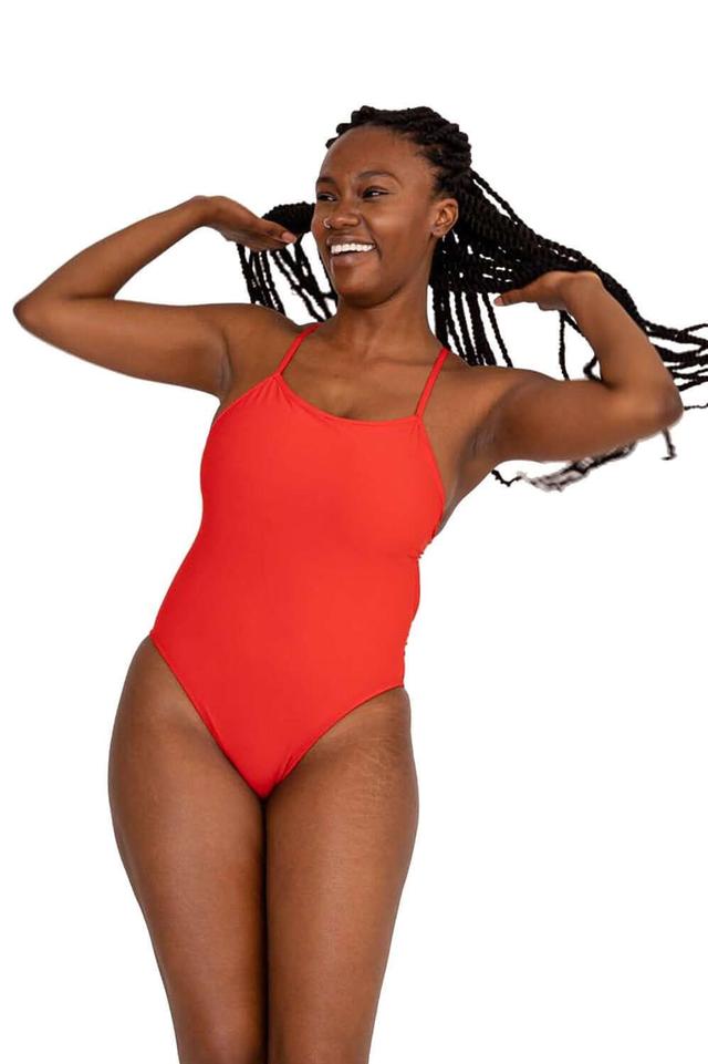 Brandon 2 Swim Onesie - Strawberry Female Product Image