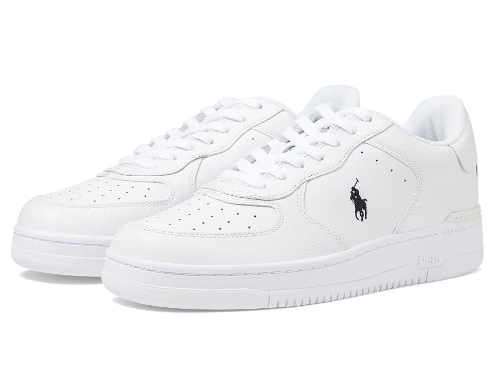 Polo Ralph Lauren Masters CRT White/Black PP) Men's Shoes Product Image