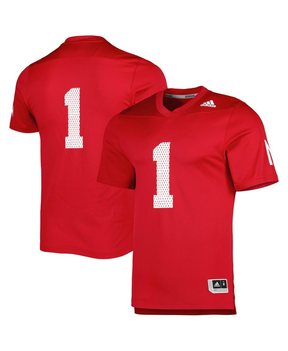 Mens adidas Scarlet Nebraska Huskers 1983 Scoring Explosion Replica Jersey Product Image