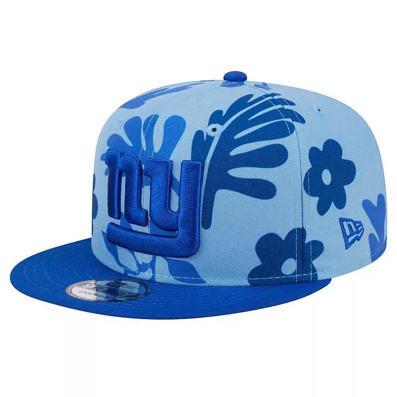 Mens New Era Blue New York Giants Leafy 9FIFTY Snapback Hat Product Image