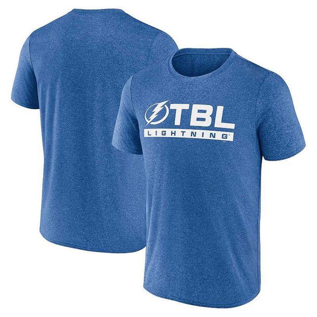 Mens Fanatics Branded Heather Blue Tampa Bay Lightning Playmaker T-Shirt Product Image