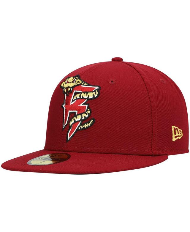 Mens New Era Red Wisconsin Timber Rattlers Authentic Collection Team Home 59FIFTY Fitted Hat Product Image