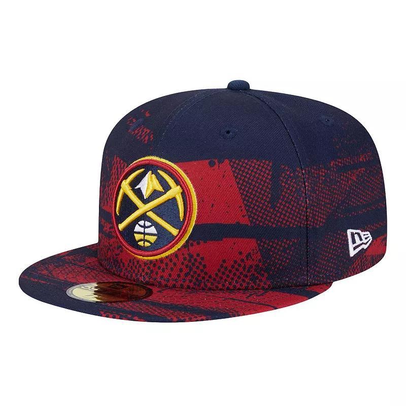 Mens New Era Navy Denver Nuggets Tip-Off 59FIFTY Fitted Hat Nug Blue Product Image