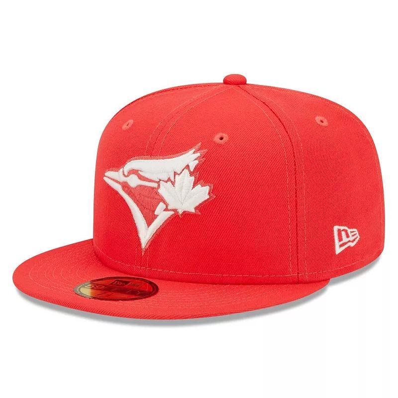 Mens New Era Toronto Blue Jays Lava Highlighter Logo 59FIFTY Fitted Hat Product Image