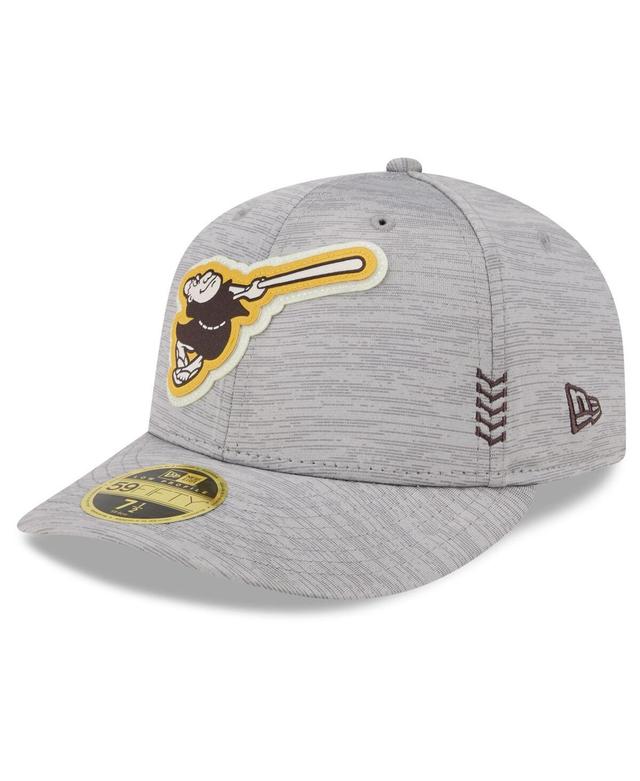 Mens New Era Gray San Diego Padres 2024 Clubhouse Low Profile 59FIFTY Fitted Hat Product Image