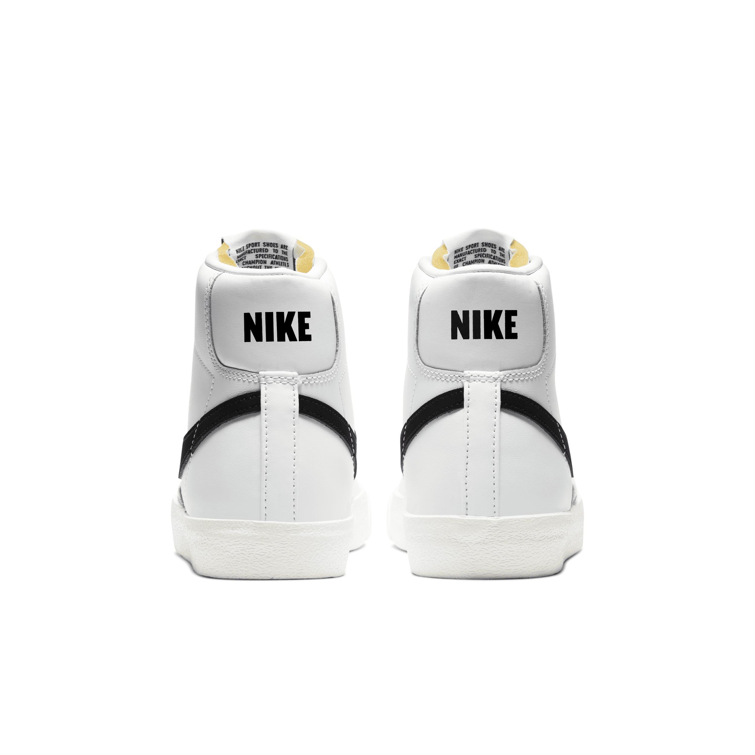 Nike Womens Blazer Mid 77 - Basketball Shoes White/Black/Sail Product Image