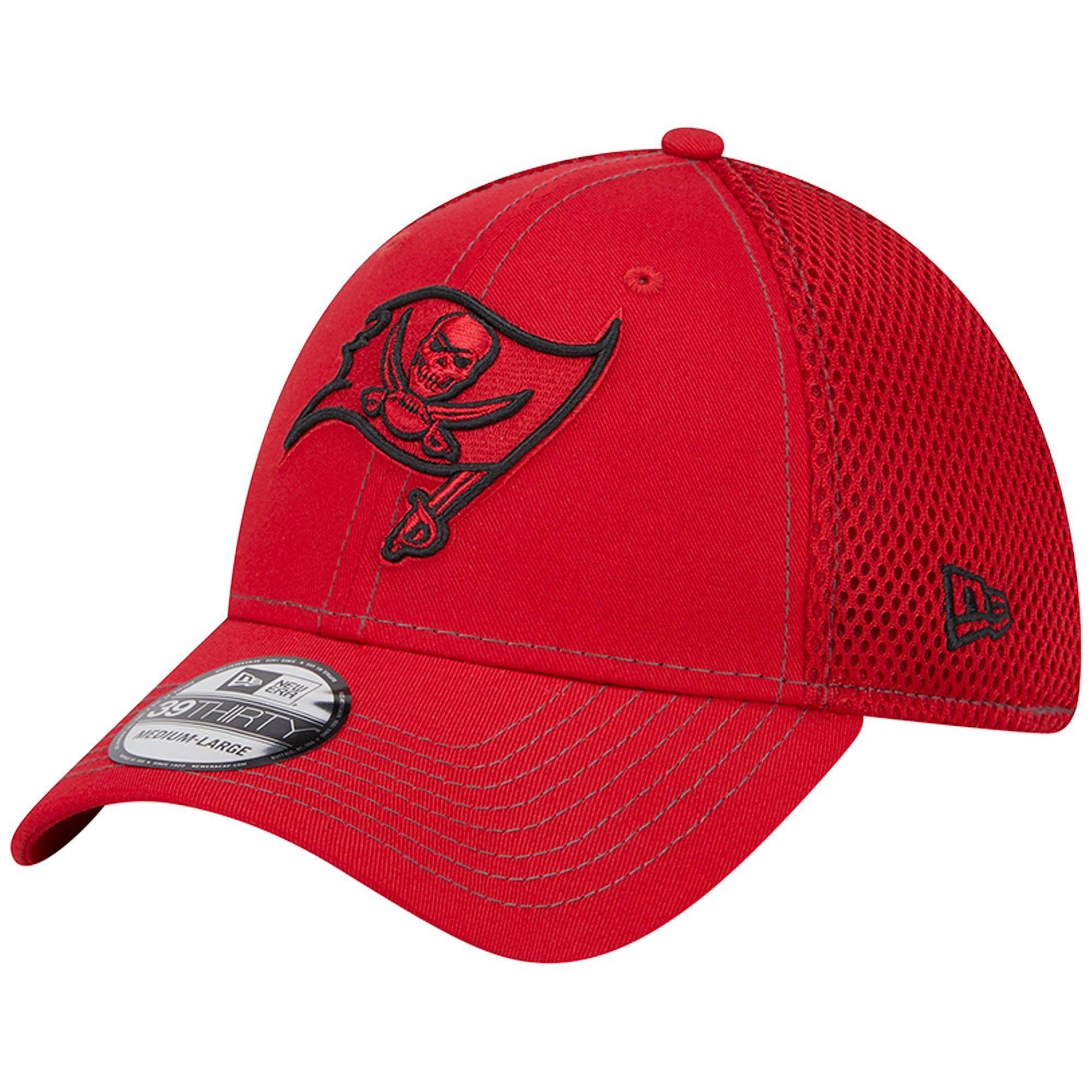 Mens New Era Red Tampa Bay Buccaneers Team Neo Pop 39THIRTY Flex Hat Product Image