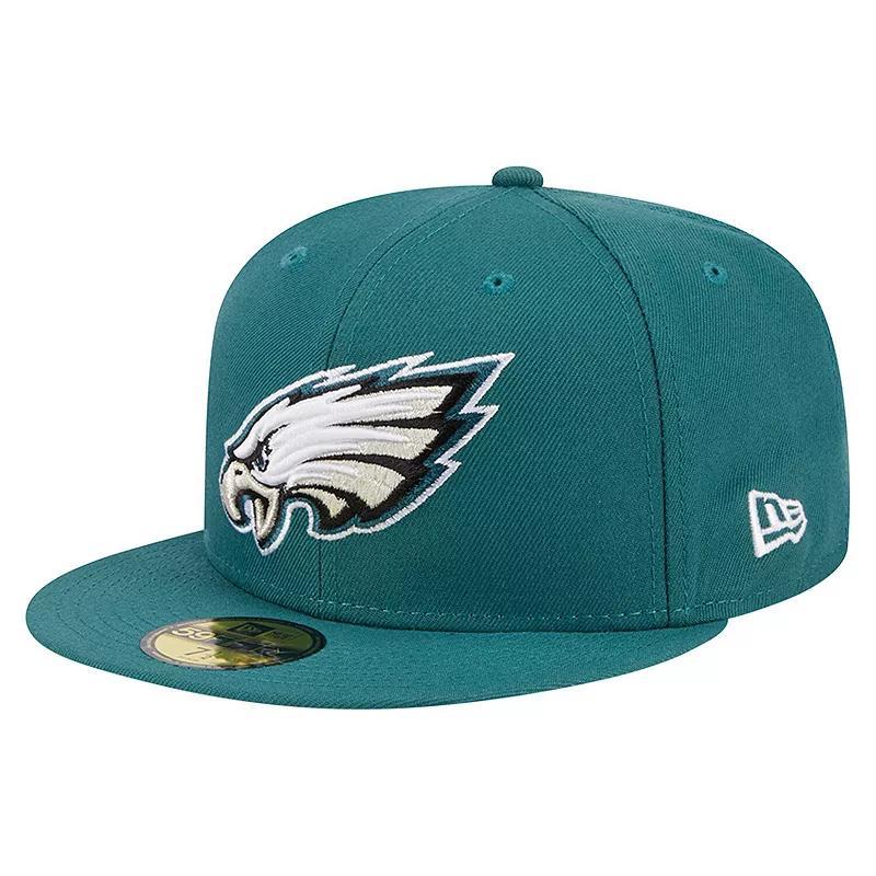 Mens New Era Midnight Philadelphia Eagles Main 59FIFTY Fitted Hat Product Image