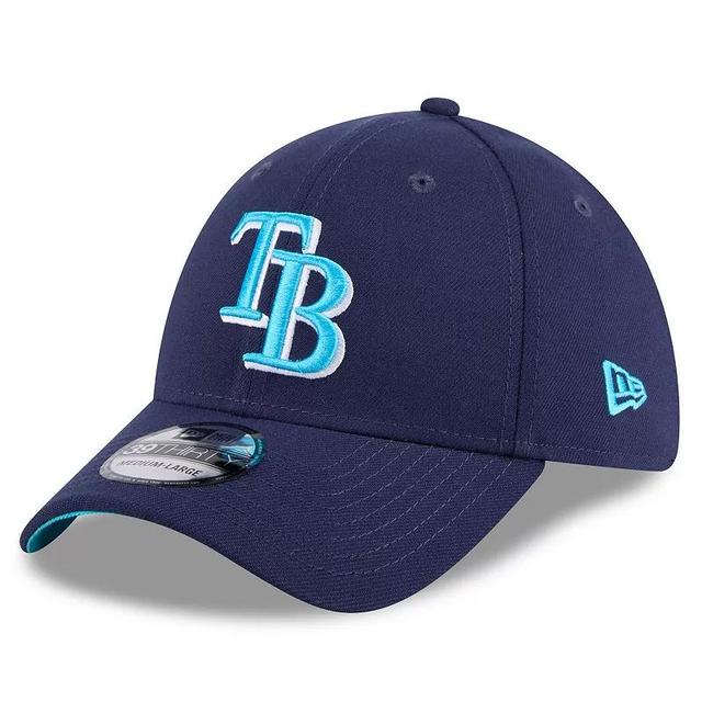 Mens New Era Tampa Bay Rays 2024 Fathers Day 39THIRTY Flex Hat Blue Product Image