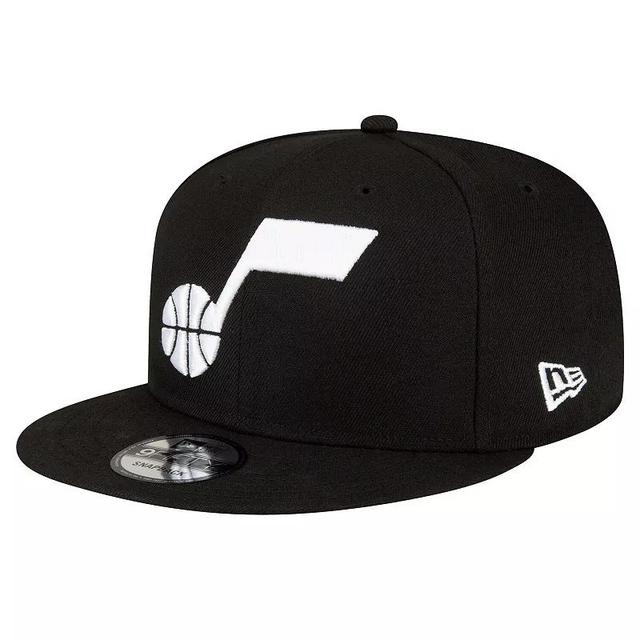 Mens New Era Black Utah Jazz Official Team Color 9FIFTY Snapback Hat Product Image