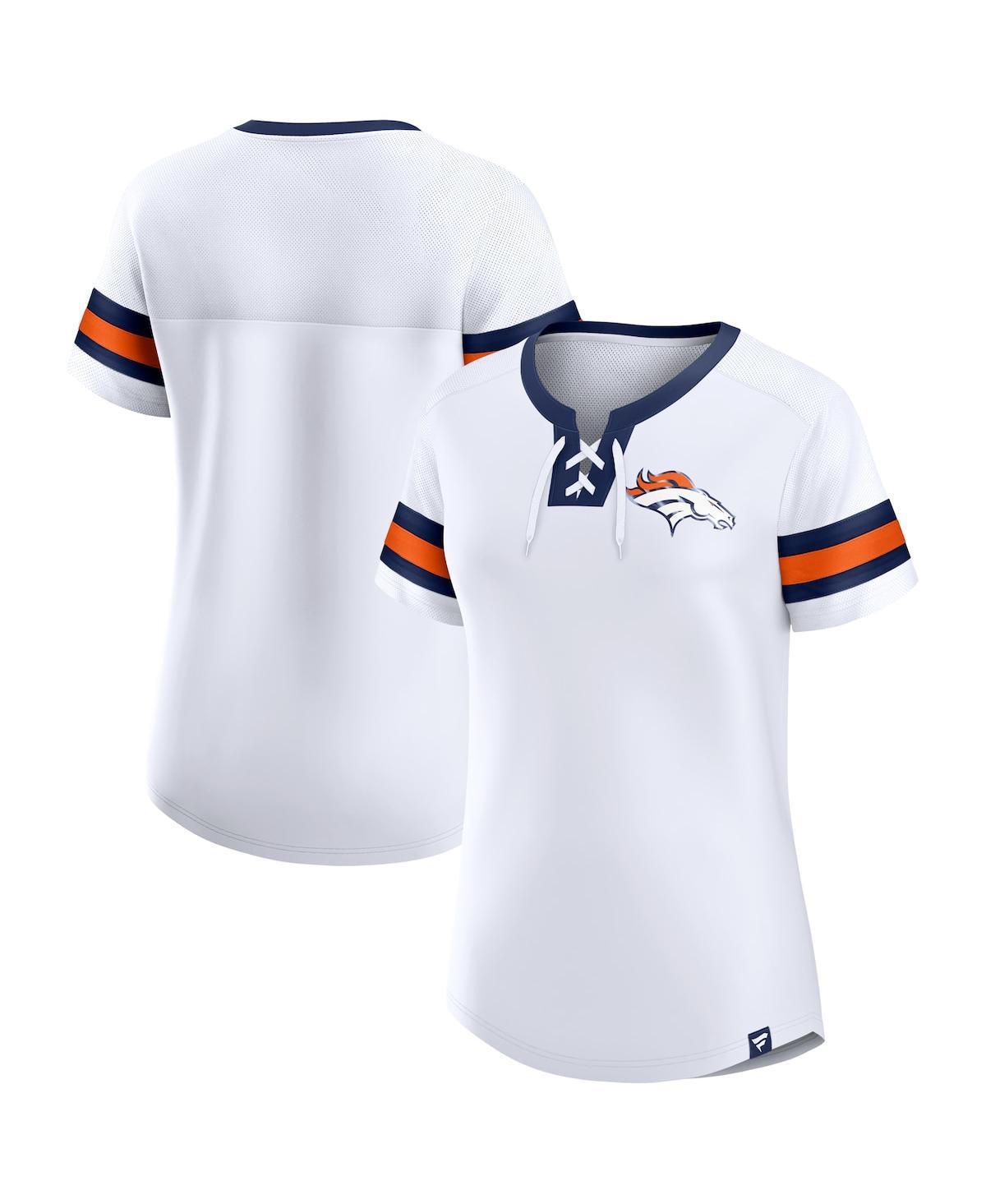 Womens Fanatics Branded Denver Broncos Sunday Best Lace-Up T-Shirt Product Image