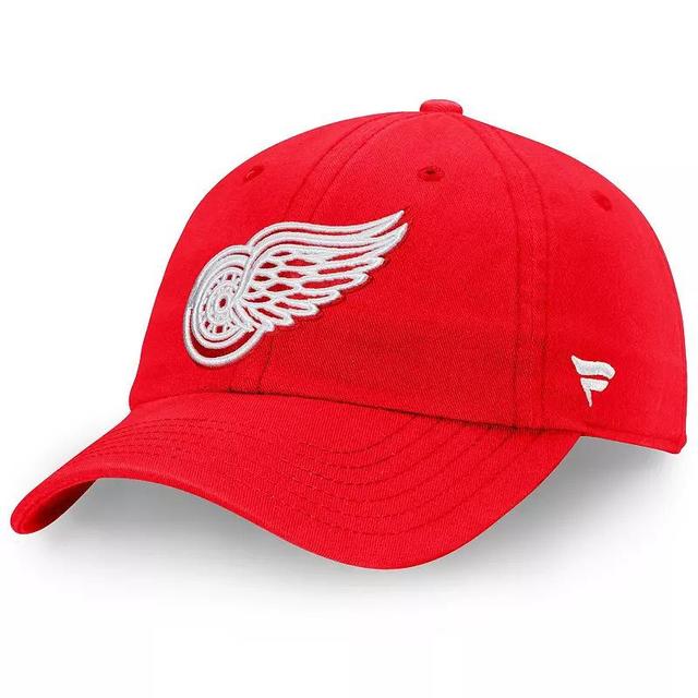 Mens Fanatics Branded Detroit Wings Core Primary Logo Adjustable Hat Product Image