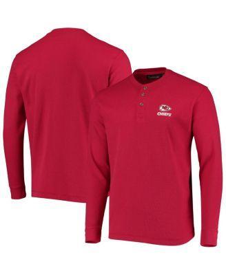 Mens Dunbrooke Kansas City Chiefs Logo Maverick Thermal Henley Long Sleeve T-Shirt Product Image