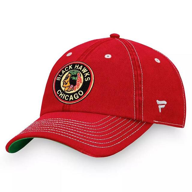 Mens Red Chicago Blackhawks Vintage-Look Sport Resort Adjustable Hat Product Image